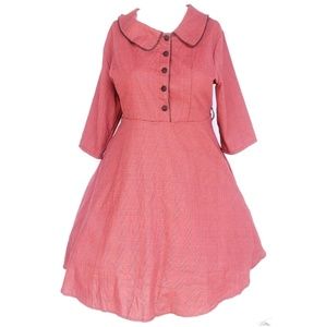 Plus Size Pin Up Red/Black Plaid Dress NWT